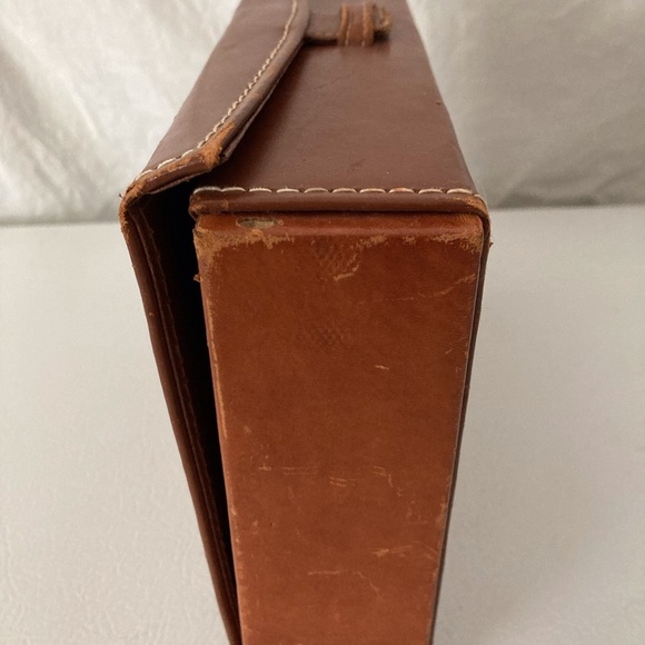 Unbranded Top Grain Leather Toiletry Kit W/ Faux Tortoise Boxes and Containers - Picture 11 of 14